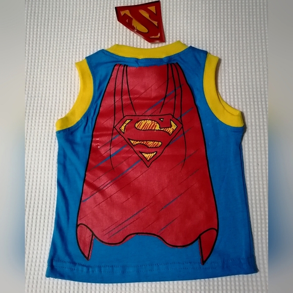 🔥SALE🔥Superman DC Comics Baby Boy's 2Pc Tank Top & Shorts Set NWT Sz 0-3M,3-6M - Picture 4 of 8